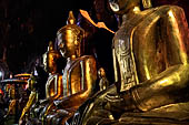 Inle Lake Myanmar. Pindaya, the famous Shwe Oo Min pagoda, a natural cave filled with thousands of gilded Buddha statues. 